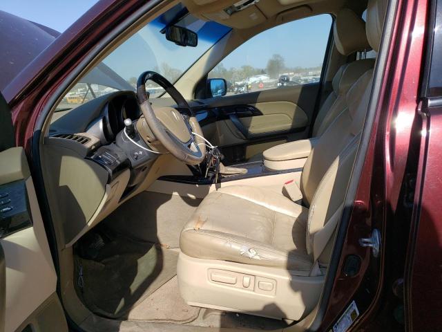 2HNYD28498H528292 - 2008 ACURA MDX TECHNOLOGY BURGUNDY photo 7