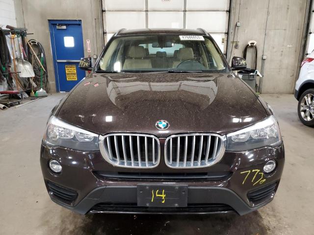 5UXWX9C53F0D48306 - 2015 BMW X3 XDRIVE28I BLACK photo 5
