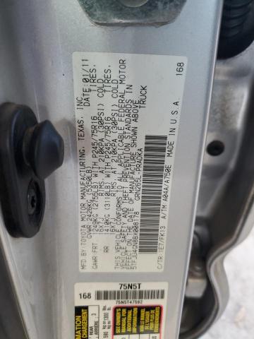 5TFJU4GN8BX008178 - 2011 TOYOTA TACOMA DOUBLE CAB PRERUNNER SILVER photo 13