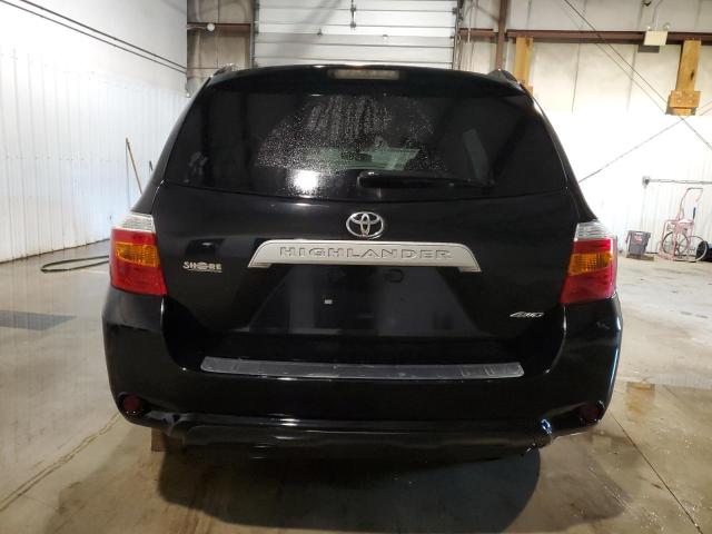 5TDBK3EH7AS005522 - 2010 TOYOTA HIGHLANDER BLACK photo 6