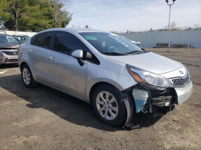 KNADN4A35E6419076 - 2014 KIA RIO EX SILVER photo 4