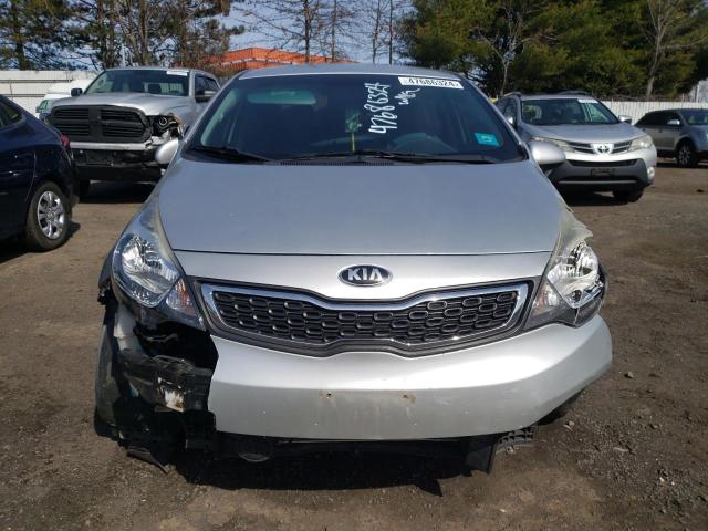 KNADN4A35E6419076 - 2014 KIA RIO EX SILVER photo 5