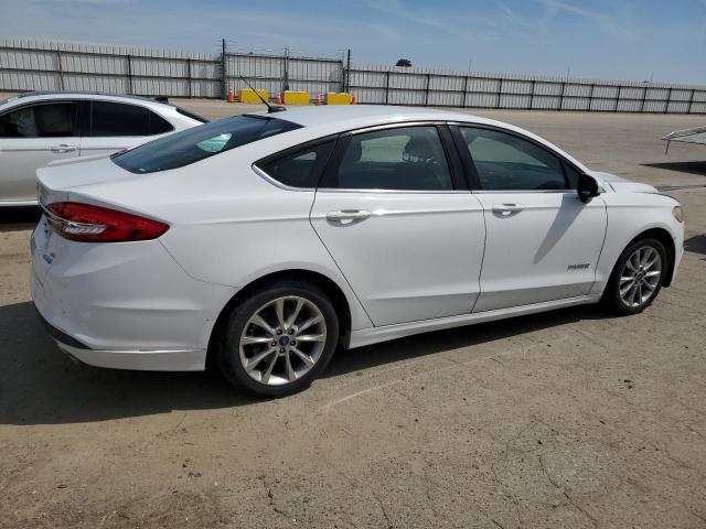 3FA6P0LU0HR344630 - 2017 FORD FUSION SE HYBRID WHITE photo 3