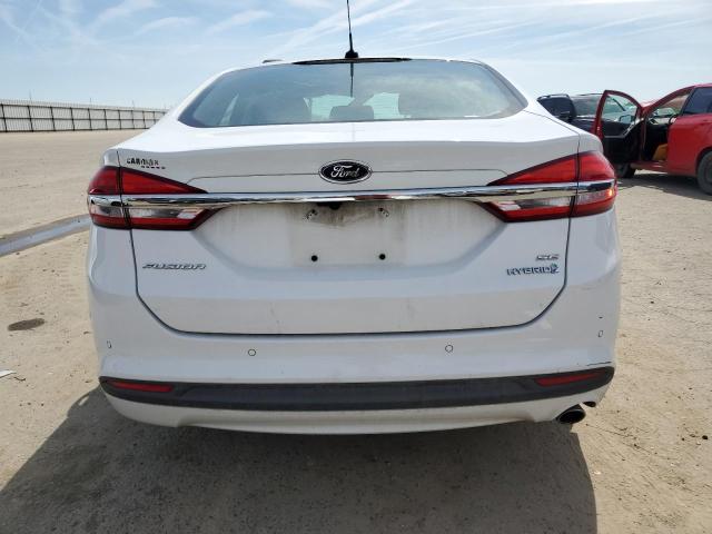 3FA6P0LU0HR344630 - 2017 FORD FUSION SE HYBRID WHITE photo 6