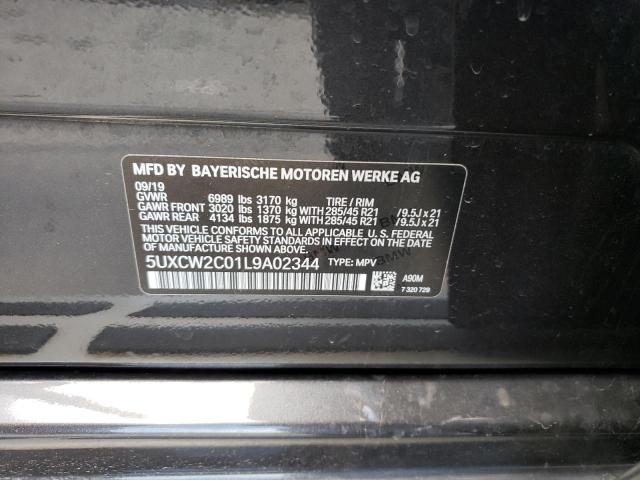 5UXCW2C01L9A02344 - 2020 BMW X7 XDRIVE40I GRAY photo 14