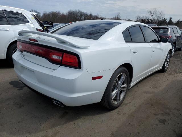 2C3CDXJG4DH735303 - 2013 DODGE CHARGER SXT WHITE photo 3