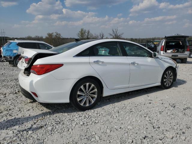 5NPEC4AC0EH878647 - 2014 HYUNDAI SONATA SE WHITE photo 3