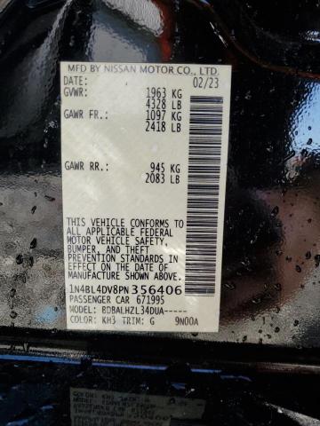 1N4BL4DV8PN356406 - 2023 NISSAN ALTIMA SV BLACK photo 13