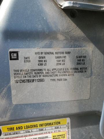 1G1ZH57BX9F112683 - 2009 CHEVROLET MALIBU 1LT 灰色 照片 12