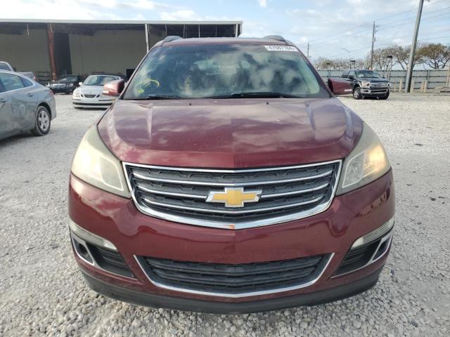 1GNKRGKD0FJ176757 - 2015 CHEVROLET TRAVERSE LT BURGUNDY photo 5