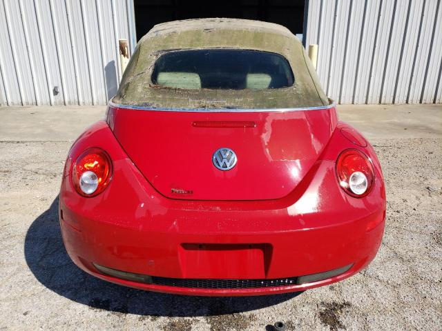 3VWPF31YX8M414590 - 2008 VOLKSWAGEN NEW BEETLE CONVERTIBLE S RED photo 6