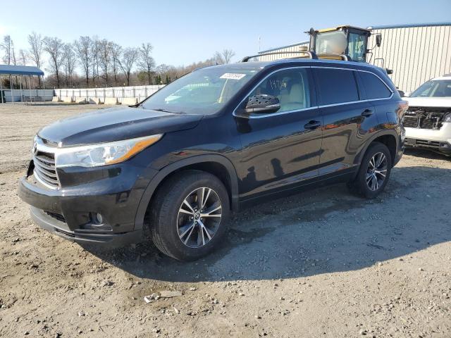 5TDKKRFHXGS154940 - 2016 TOYOTA HIGHLANDER XLE BLACK photo 1