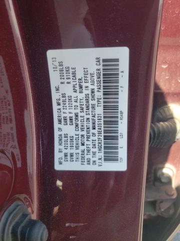 1HGCR2F39EA051631 - 2014 HONDA ACCORD LX RED photo 12