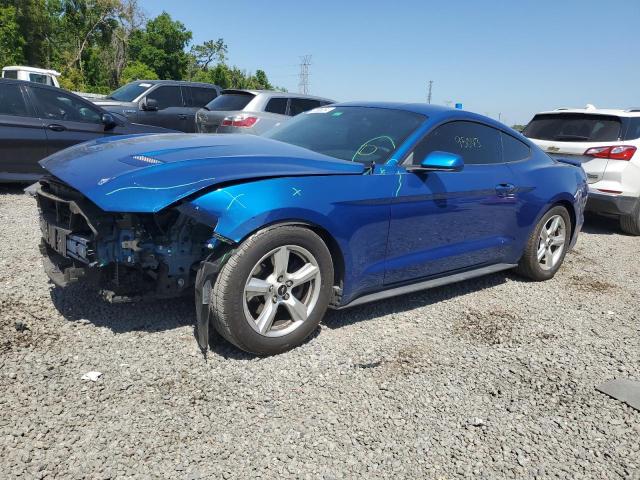 1FA6P8TH1J5107137 - 2018 FORD MUSTANG BLUE photo 1