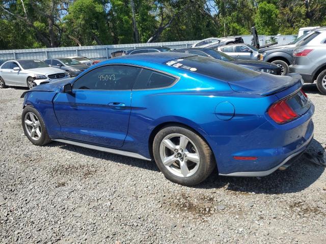 1FA6P8TH1J5107137 - 2018 FORD MUSTANG BLUE photo 2