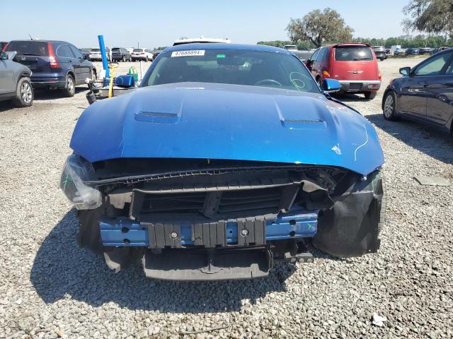 1FA6P8TH1J5107137 - 2018 FORD MUSTANG BLUE photo 5