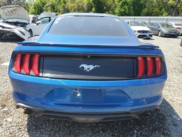 1FA6P8TH1J5107137 - 2018 FORD MUSTANG BLUE photo 6