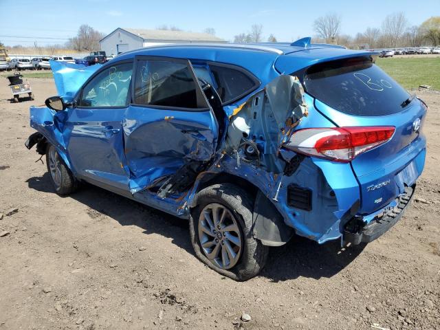 KM8J33A48JU665121 - 2018 HYUNDAI TUCSON SEL BLUE photo 2