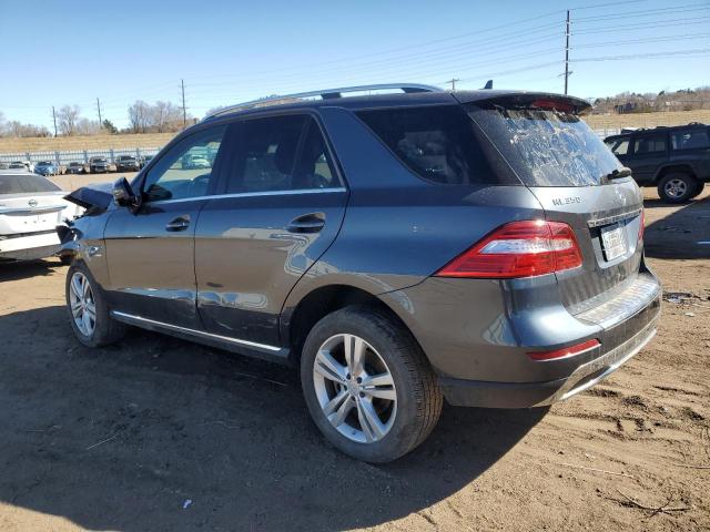 4JGDA5HB8CA029483 - 2012 MERCEDES-BENZ ML 350 4MATIC CHARCOAL photo 2
