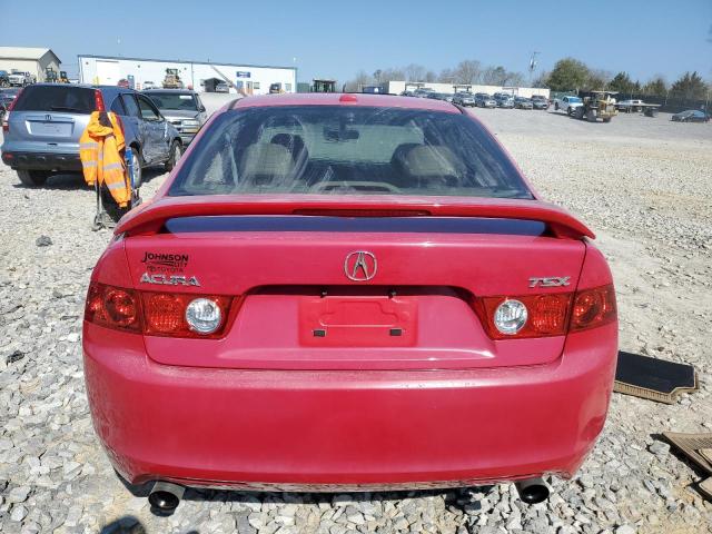 JH4CL96845C030144 - 2005 ACURA TSX RED photo 6