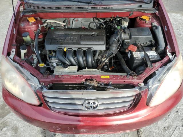 1NXBR32E14Z209346 - 2004 TOYOTA COROLLA CE RED photo 11