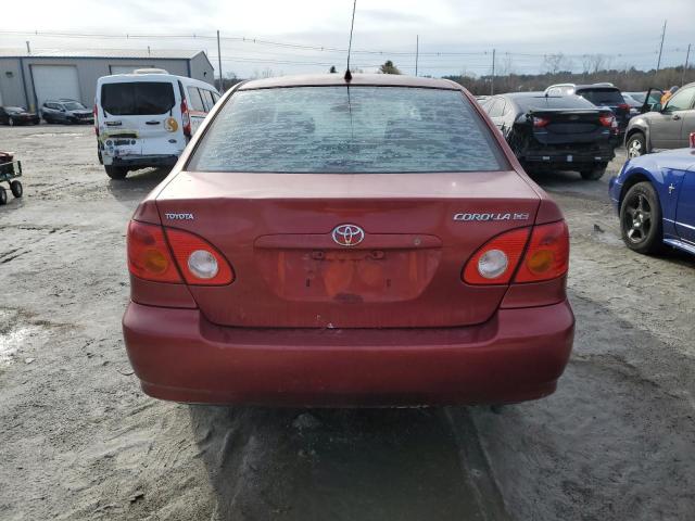 1NXBR32E14Z209346 - 2004 TOYOTA COROLLA CE RED photo 6