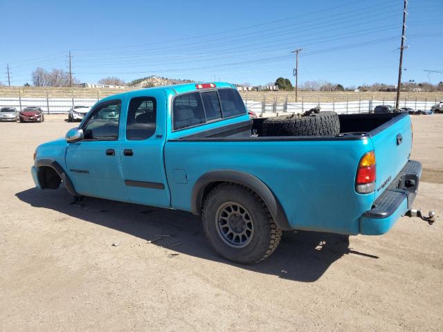 5TBRT34183S438746 - 2003 TOYOTA TUNDRA ACCESS CAB SR5 TURQUOISE photo 2