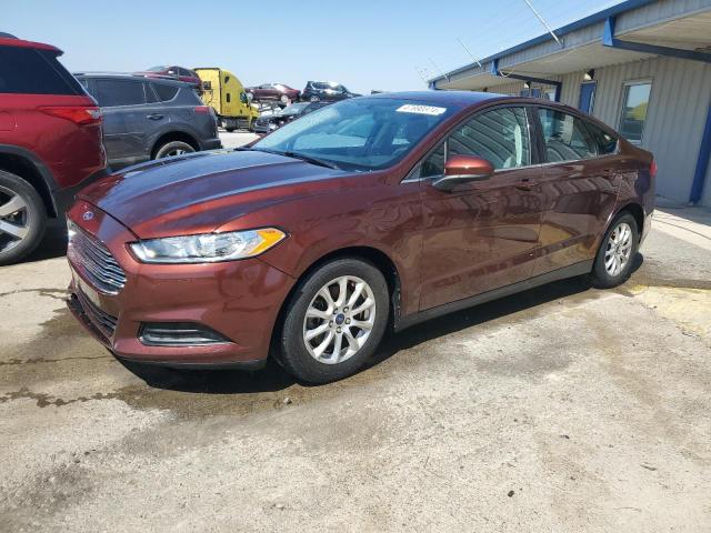 3FA6P0G79FR212502 - 2015 FORD FUSION S BROWN photo 1