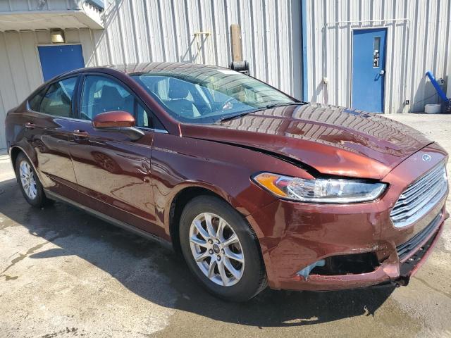 3FA6P0G79FR212502 - 2015 FORD FUSION S BROWN photo 4