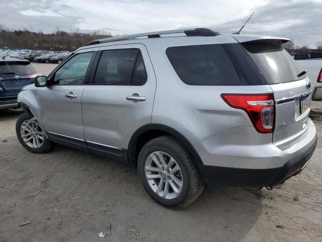 1FM5K8D87DGC66672 - 2013 FORD EXPLORER XLT SILVER photo 2