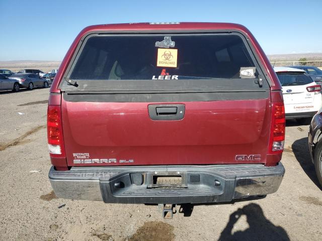 3GTP2VE77DG161765 - 2013 GMC SIERRA K1500 SLE MAROON photo 6