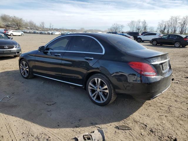 55SWF4JB0GU128846 - 2016 MERCEDES-BENZ C 300 BLACK photo 2