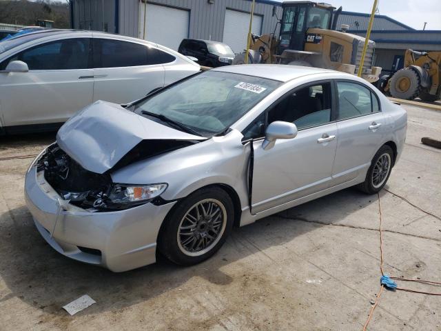 19XFA1F57BE022734 - 2011 HONDA CIVIC LX SILVER photo 1