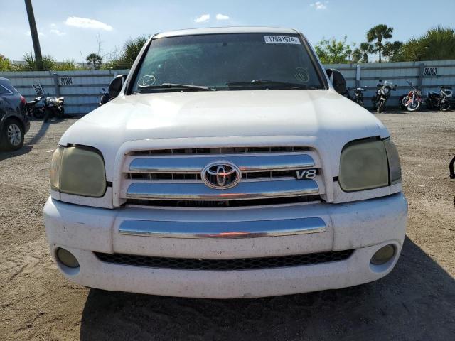 5TBET341X6S502868 - 2006 TOYOTA TUNDRA DOUBLE CAB SR5 WHITE photo 5