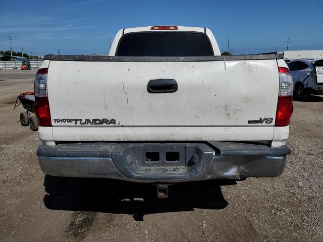 5TBET341X6S502868 - 2006 TOYOTA TUNDRA DOUBLE CAB SR5 WHITE photo 6