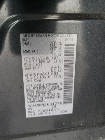 5N1AR2MN2EC631748 - 2014 NISSAN PATHFINDER S Boz foto 14