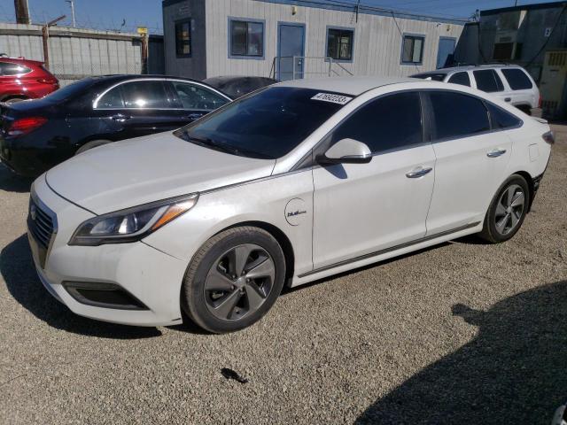 KMHE14L26GA026416 - 2016 HYUNDAI SONATA PLUG-IN HYBRID WHITE photo 1