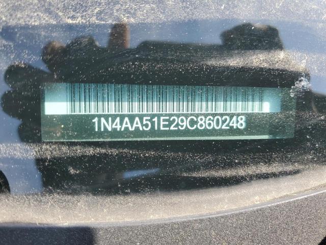 1N4AA51E29C860248 - 2009 NISSAN MAXIMA S SILVER photo 12