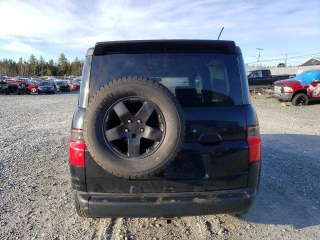 5J6YH27756L801129 - 2006 HONDA ELEMENT EX BLACK photo 6