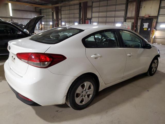 3KPFK4A74HE010833 - 2017 KIA FORTE LX WHITE photo 3