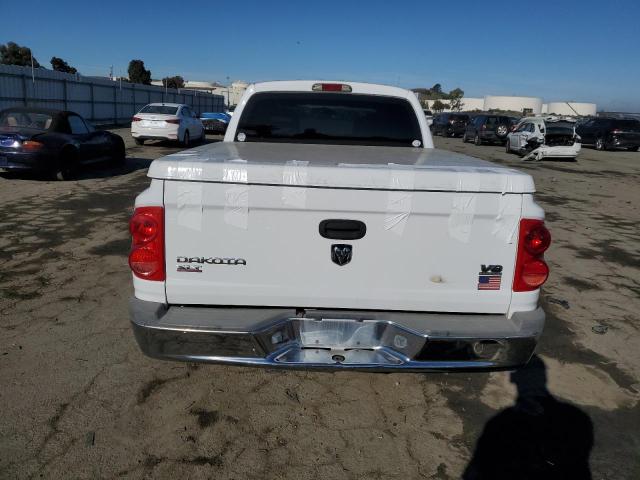 1D7HE48N86S640696 - 2006 DODGE DAKOTA QUAD SLT WHITE photo 6