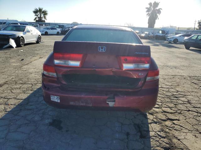 1HGCM566X4A011499 - 2004 HONDA ACCORD EX RED photo 6