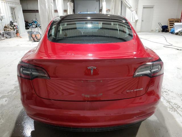 5YJ3E1EBXJF114637 - 2018 TESLA MODEL 3 RED photo 6