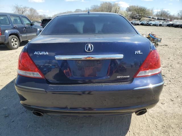 JH4KB16506C012523 - 2006 ACURA RL BLUE photo 6