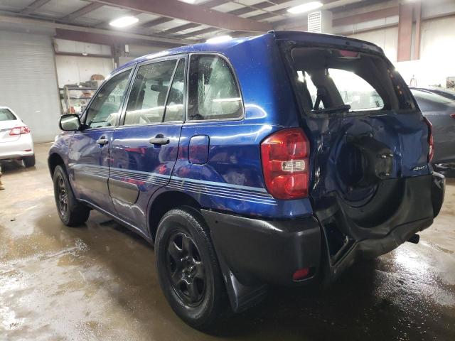 JTEGD20V240039720 - 2004 TOYOTA RAV4 BLUE photo 2