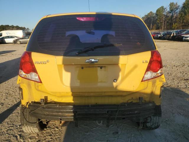 KL1TD666X8B151824 - 2008 CHEVROLET AVEO BASE أصفر صورة 6