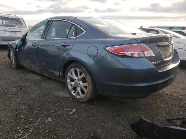 1YVHZ8EH5D5M05652 - 2013 MAZDA 6 TOURING PLUS BLUE photo 2