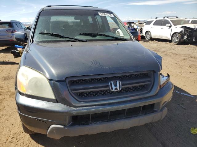 2HKYF18734H601436 - 2004 HONDA PILOT EXL CHARCOAL photo 5