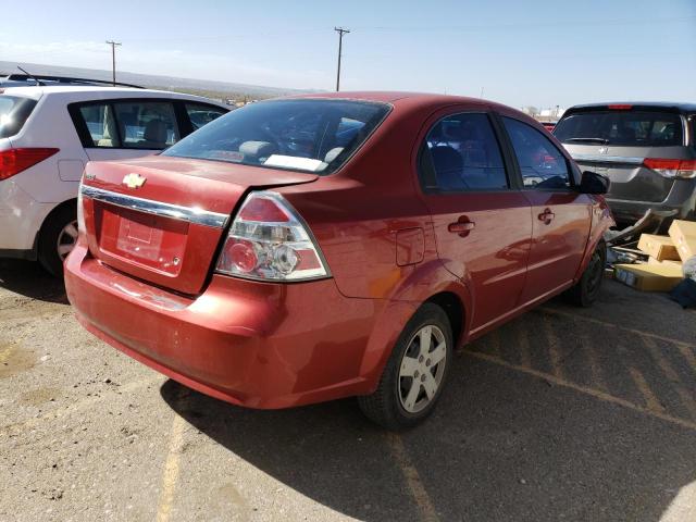 KL1TD56697B053697 - 2007 CHEVROLET AVEO BASE RED photo 3