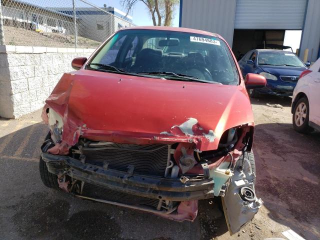 KL1TD56697B053697 - 2007 CHEVROLET AVEO BASE RED photo 5